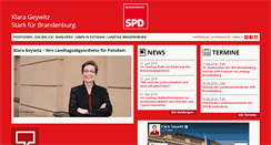 Desktop Screenshot of klara-geywitz.de